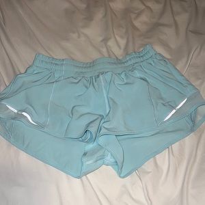 Lululemon hotty hot shorts in “icing blue” no longer sold!